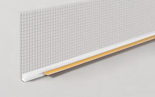 Оконный профиль примыкающий с сеткой (белый) ProfiGips 2,4м